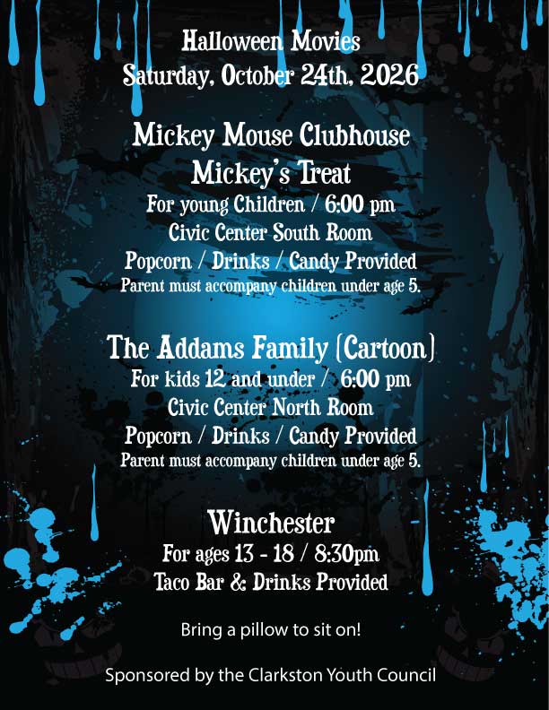 Halloween Movies - Clarkston Youth Council